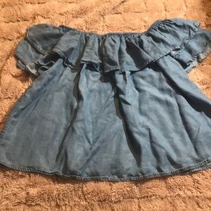 Forever 21 Plus•Chambray off the shoulder Shirt